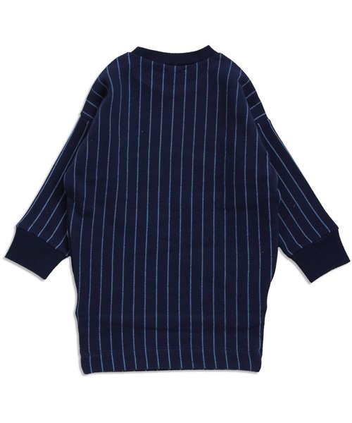 apres les cours（アプレレクール）の「リボンモチーフあったかトレーナーワンピ（ワンピース・キッズ・ネイビー/グレー/カーキ・80/100/120/140/90/110/130）」の15枚目の写真