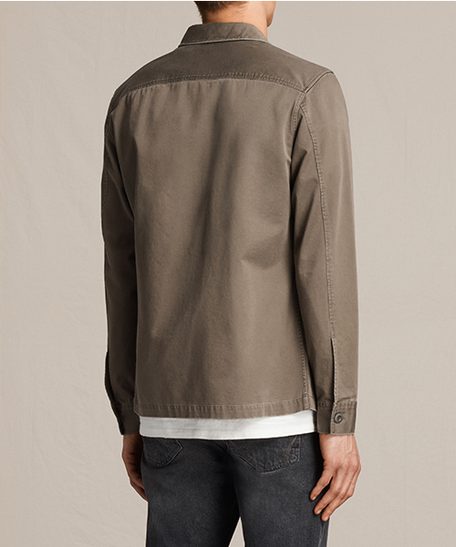 ALLSAINTS（オールセインツ）の「【本日セール終了】FIREBASE LS SHIRT（シャツ/ブラウス・メンズ・カーキ・SMALL/LARGE/X-SMALL/MEDIUM）」の9枚目の写真