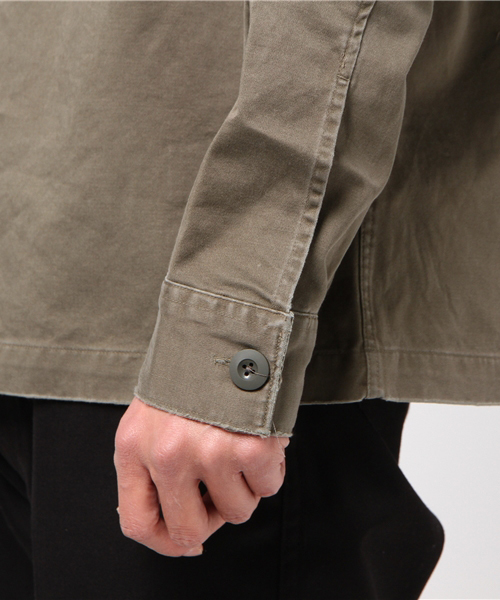 ALLSAINTS（オールセインツ）の「【本日セール終了】FIREBASE LS SHIRT（シャツ/ブラウス・メンズ・カーキ・SMALL/LARGE/X-SMALL/MEDIUM）」の3枚目の写真