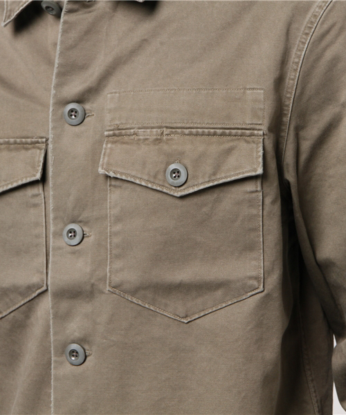 ALLSAINTS（オールセインツ）の「【本日セール終了】FIREBASE LS SHIRT（シャツ/ブラウス・メンズ・カーキ・SMALL/LARGE/X-SMALL/MEDIUM）」の4枚目の写真