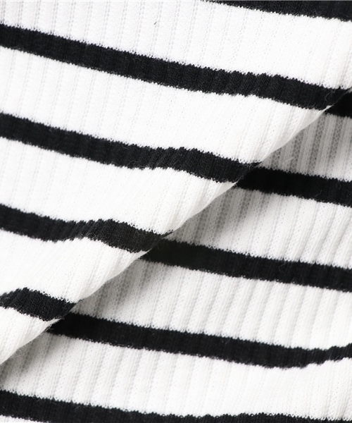 Honeys（ハニーズ）の「ハイネックプルオーバー（Tシャツ/カットソー・レディース・ブラック/ホワイト×ブラック/オフホワイト/ブラック系その他/杢グレー/ブルー系その他/ピンク・L/M）」の14枚目の写真