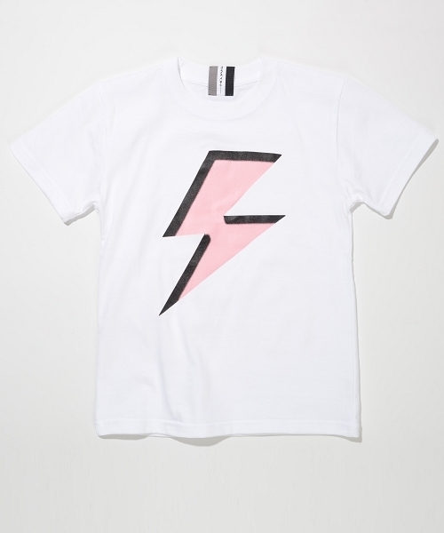 SOLPRESA（ソルプレーサ）の「サンダーTシャツ（Tシャツ/カットソー・キッズ・ホワイト×ピンク/ブラック×レッド/ブラック×グレー/ホワイト×イエロー・110/130/100/120）」の7枚目の写真