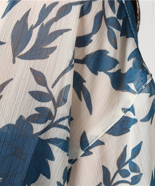 LBC（エルビーシー）の「花柄プリントワンピース（ワンピース・レディース・ネイビー/オフホワイト・LARGE/MEDIUM）」の10枚目の写真