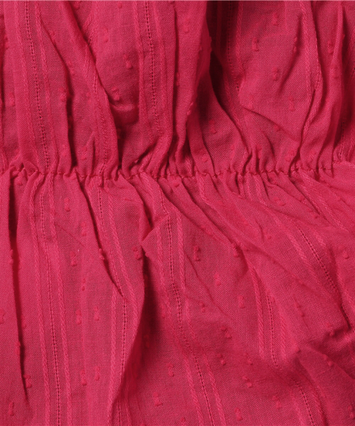 MERLOT（メルロー）の「ギャザーオフショルトップス1054（シャツ/ブラウス・レディース・ブラック/オフホワイト/ベージュ/レッド・FREE）」の12枚目の写真