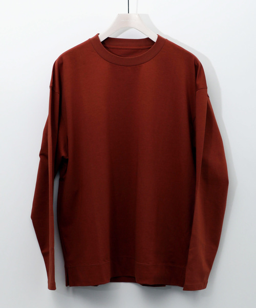 UNITED TOKYO(ユナイテッドトウキョウ)の「ロングスリーブビッグシルエットカットソー(Tシャツ/カットソー・メンズ・オフホワイト/カーキ/ピンク/ブラック/イエロー/ラベンダー/ブラウン/グリーン/オレンジ/ブルー・2/1/3)」の4枚目の写真