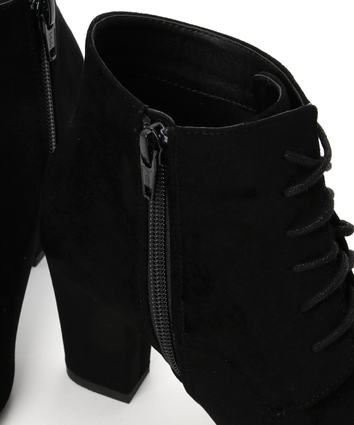 ORiental TRaffic(オリエンタルトラフィック)の「SPECIAL PRICE★レースアップヒールブーツ★7401(ブーツ・レディース・ブラック/ブラウン/グレー・SS/S/M/L/LL/3L)」の7枚目の写真