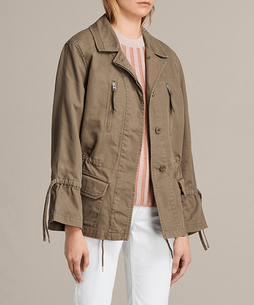 ALLSAINTS(オールセインツ)の「AMIRA JACKET(ミリタリージャケット・レディース・オリーブ・X-SMALL/SMALL)」の11枚目の写真
