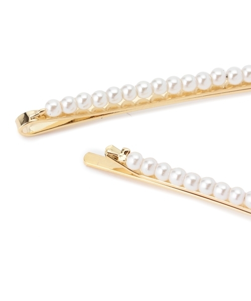 BEAMS BOY（ビームスボーイ）の「BEAMS BOY / パール セットヘアピン②（バレッタ/ヘアクリップ・レディース・ホワイト・ONE SIZE）」の4枚目の写真