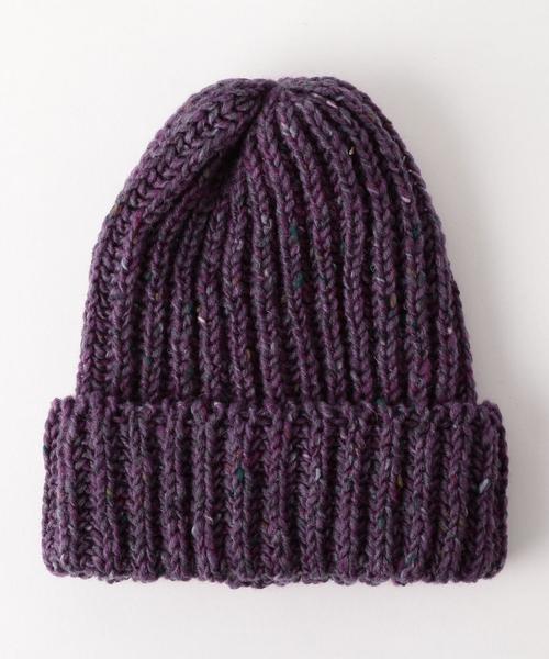 HIGHLAND 2000(ハイランドトゥーサウザンド)の「<HIGHLAND 2000> BOBCAP NEP/ニット帽 ◆(ニットキャップ/ビーニー・メンズ・ブラック/ライトグレー/ブラウン/ネイビー/パープル・FREE)」の5枚目の写真