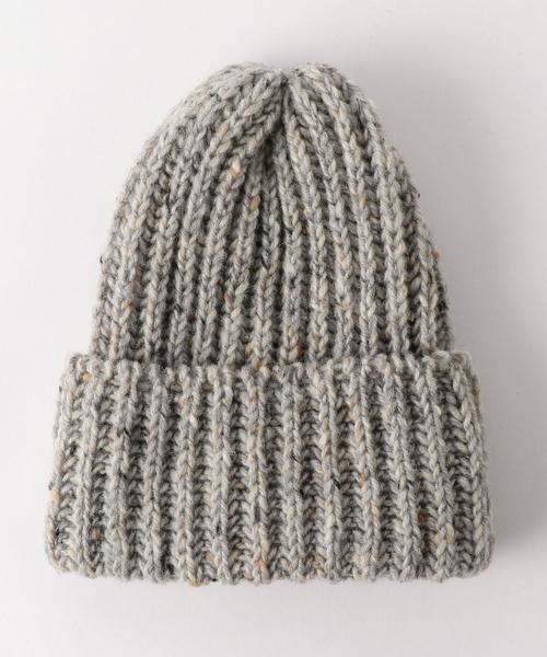 HIGHLAND 2000(ハイランドトゥーサウザンド)の「<HIGHLAND 2000> BOBCAP NEP/ニット帽 ◆(ニットキャップ/ビーニー・メンズ・ブラック/ライトグレー/ブラウン/ネイビー/パープル・FREE)」の2枚目の写真