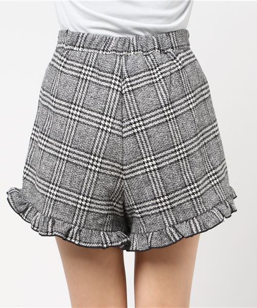 one after another NICE CLAUP（ワンアフターアナザーナイスクラップ）の「newフリルショートパンツ（その他パンツ・レディース・ブラック/ベージュ/ブラック系その他/ブラウン系その他・FREE）」の8枚目の写真