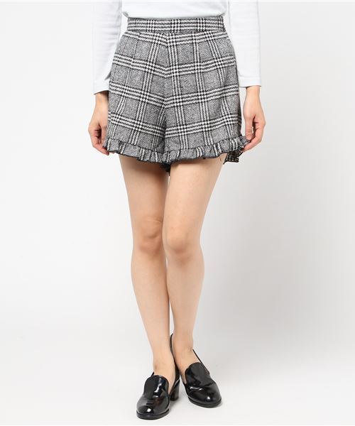 one after another NICE CLAUP（ワンアフターアナザーナイスクラップ）の「newフリルショートパンツ（その他パンツ・レディース・ブラック/ベージュ/ブラック系その他/ブラウン系その他・FREE）」の12枚目の写真