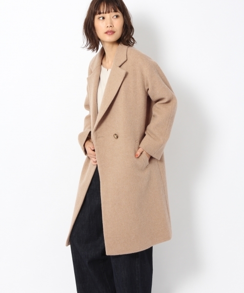 laboratory work（ラボラトリーワーク）の「シンプルチェスターコート（チェスターコート・レディース・ベージュ/グレー/ネイビー・MEDIUM）」の3枚目の写真