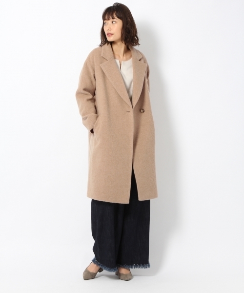 laboratory work（ラボラトリーワーク）の「シンプルチェスターコート（チェスターコート・レディース・ベージュ/グレー/ネイビー・MEDIUM）」の8枚目の写真