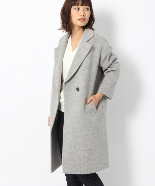 laboratory work（ラボラトリーワーク）の「シンプルチェスターコート（チェスターコート・レディース・ベージュ/グレー/ネイビー・MEDIUM）」の7枚目の写真