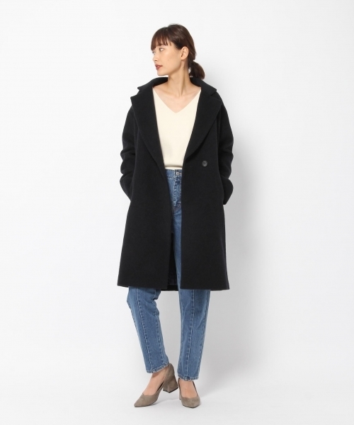 laboratory work（ラボラトリーワーク）の「シンプルチェスターコート（チェスターコート・レディース・ベージュ/グレー/ネイビー・MEDIUM）」の11枚目の写真