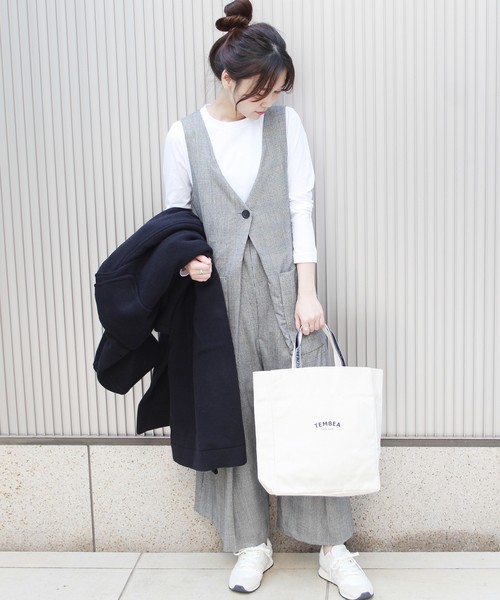 TEMBEA(テンベア)の「【TEMBEA /テンベア】別注ペーパーバッグスペシャル:トートバッグ#(トートバッグ・レディース・ホワイト/ブラック・FREE)」の14枚目の写真