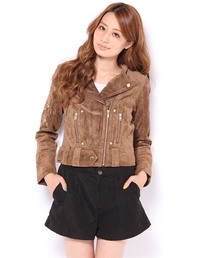 ROSE BUD | (GOOSE CRAFT)BIKER406 SILKY PIG SPL RIDERS JACKET(ライダースジャケット)