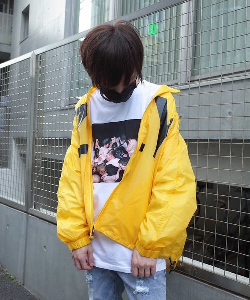 rovtski(ロフトスキー)の「rovtski 【ビッグシルエット】MASZY ZY PRINT JKT(ナイロンジャケット・メンズ・レッド/イエロー/ブルー・FREE)」の13枚目の写真