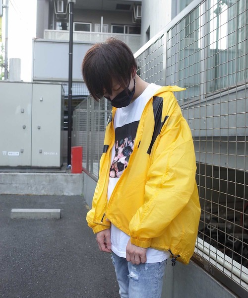 rovtski(ロフトスキー)の「rovtski 【ビッグシルエット】MASZY ZY PRINT JKT(ナイロンジャケット・メンズ・レッド/イエロー/ブルー・FREE)」の14枚目の写真