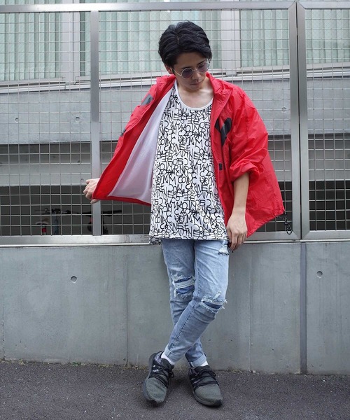 rovtski(ロフトスキー)の「rovtski 【ビッグシルエット】MASZY ZY PRINT JKT(ナイロンジャケット・メンズ・レッド/イエロー/ブルー・FREE)」の18枚目の写真