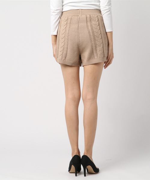 archives（アルシーヴ）の「【SETUPにも】ケーブルショートパンツ（その他パンツ・レディース・ベージュ/オフホワイト/ワインレッド・MEDIUM）」の5枚目の写真