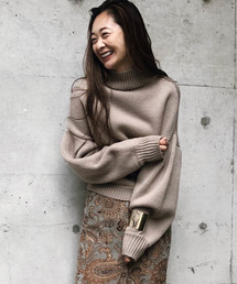 Ameri | BALLOON SLEEVE KNIT TOP(ニット/セーター)