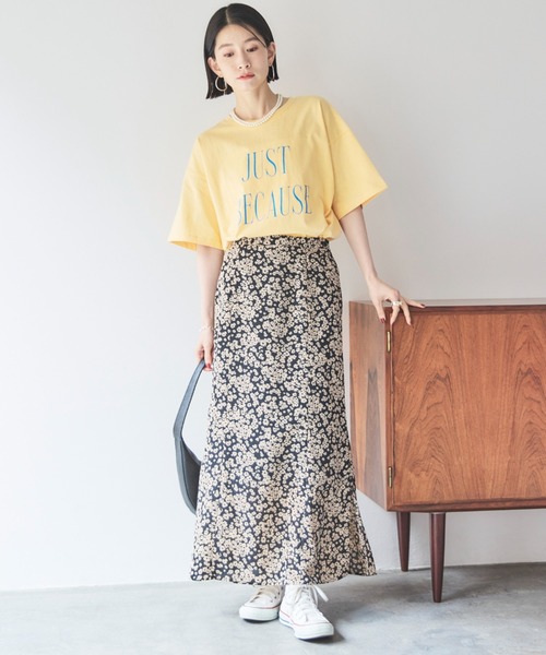 セール】【EC限定】 単色花デシンスカート（スカート）｜DOUX ARCHIVES  