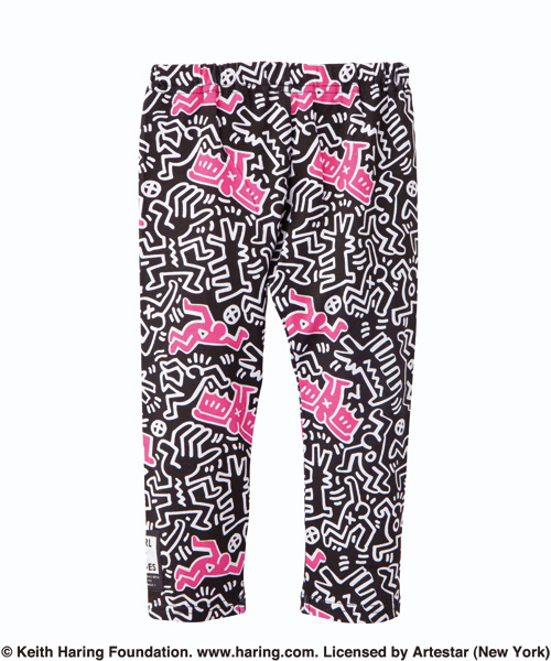 X-girl Stages(エックスガールステージス)の「“Keith Haring” LEGGINGS (4T~7T)(レギンス/スパッツ・キッズ・ブラック/ライトパープル・4T/5T/6T/7T)」の3枚目の写真