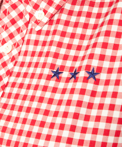 X-girl（エックスガール）の「MARCH SISTERS SHIRT（シャツ/ブラウス・レディース・ブラック/レッド/ネイビー/ライトブルー・1/2）」の11枚目の写真