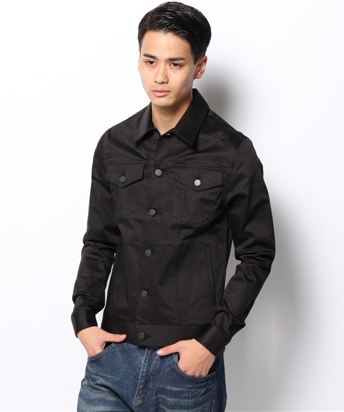 WHO'S WHO gallery（フーズフーギャラリー）の「デニムGジャン（デニムジャケット・メンズ・インディゴブルー/ブラック・SMALL/MEDIUM/LARGE）」の15枚目の写真