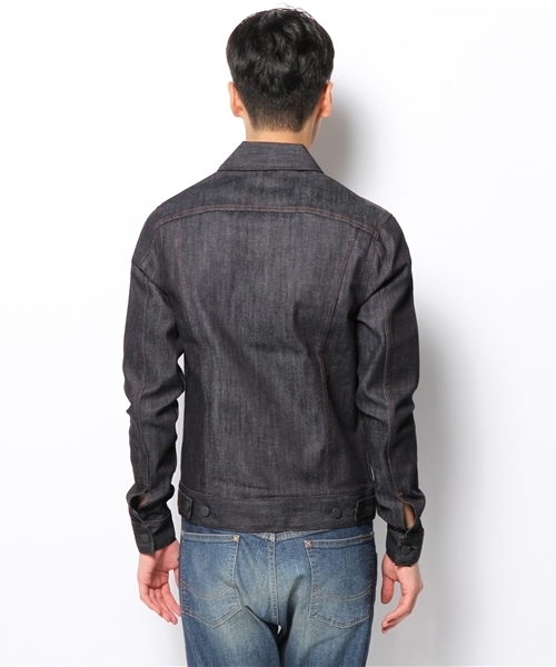 WHO'S WHO gallery（フーズフーギャラリー）の「デニムGジャン（デニムジャケット・メンズ・インディゴブルー/ブラック・SMALL/MEDIUM/LARGE）」の8枚目の写真