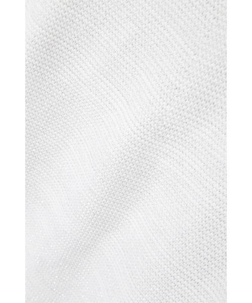 NATURAL BEAUTY BASIC（ナチュラルビューティーベーシック）の「スプリングラメガーターニット（ニット/セーター・レディース・グレー/オフホワイト/イエロー/ブルー・MEDIUM）」の11枚目の写真