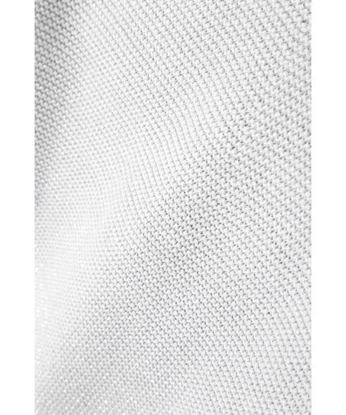 NATURAL BEAUTY BASIC（ナチュラルビューティーベーシック）の「スプリングラメガーターニット（ニット/セーター・レディース・グレー/オフホワイト/イエロー/ブルー・MEDIUM）」の16枚目の写真