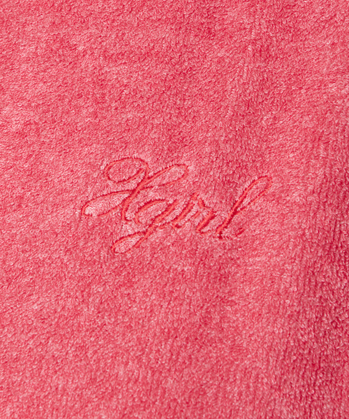 X-girl（エックスガール）の「PILE HOODIE DRESS（ワンピース・レディース・アッシュグレー/レッド/パープル/ネイビー・2/1）」の5枚目の写真