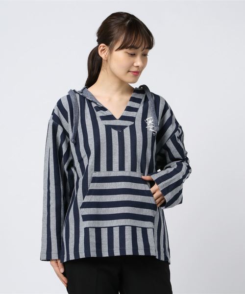 ROXY（ロキシー）の「パーカー ROXY RPO191154（パーカー・レディース・グレー/インディゴブルー・S/M）」の2枚目の写真