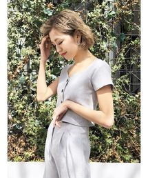 EMODA | SWITCHINGショートトップ(Tシャツ/カットソー)