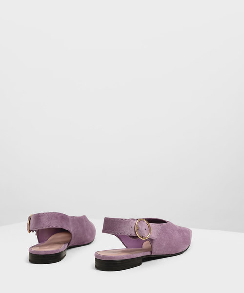 CHARLES & KEITH(チャールズ & キース)の「ヴイカット スリングバックフラット / V-Cut Slingback Flats(サンダル・レディース・ブラック/ダークブルー/ライラック・22.5cm/23cm/23.5cm/24.5cm)」の16枚目の写真