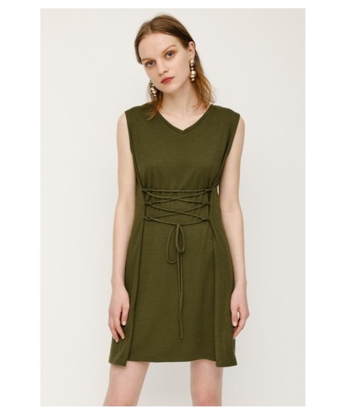 セール Tereko Waist Tie Up Easy Op ワンピース ワンピース Sly スライ のファッション通販 Zozotown