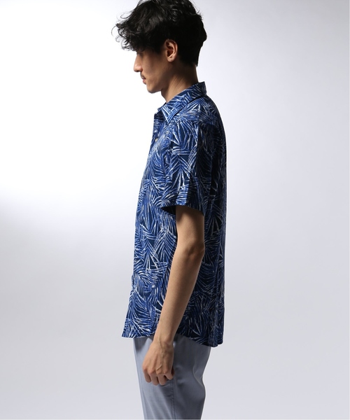 EDIFICE（エディフィス）の「Matteucci / Belesto 別注 リーフパターン オープンカラー シャツ（シャツ/ブラウス・メンズ・ブルー・MEDIUM/SMALL）」の11枚目の写真