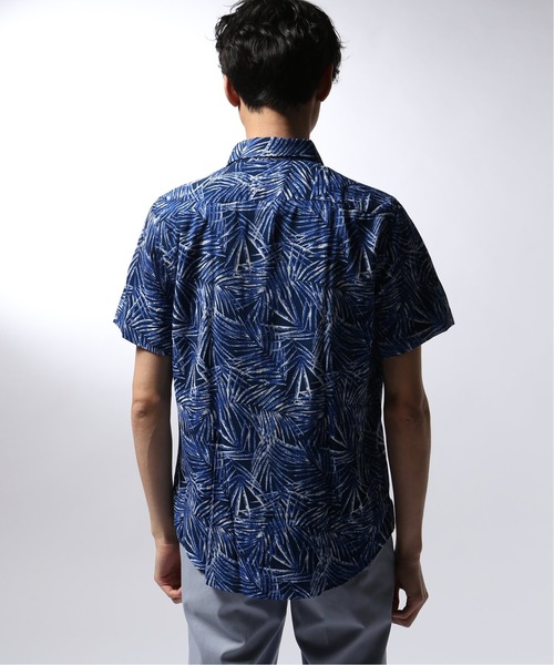 EDIFICE（エディフィス）の「Matteucci / Belesto 別注 リーフパターン オープンカラー シャツ（シャツ/ブラウス・メンズ・ブルー・MEDIUM/SMALL）」の8枚目の写真