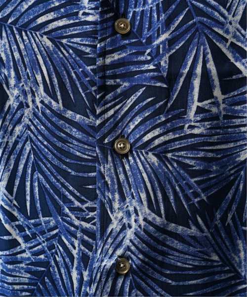 EDIFICE（エディフィス）の「Matteucci / Belesto 別注 リーフパターン オープンカラー シャツ（シャツ/ブラウス・メンズ・ブルー・MEDIUM/SMALL）」の7枚目の写真
