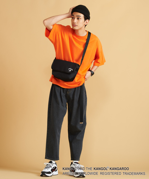 KANGOL（カンゴール）の「∴WEGO/KANGOL SPORT別注フラップショルダーバッグ（ショルダーバッグ・メンズ・ブラック・FREE）」の5枚目の写真