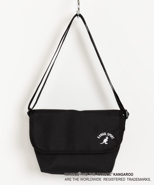 KANGOL（カンゴール）の「∴WEGO/KANGOL SPORT別注フラップショルダーバッグ（ショルダーバッグ・メンズ・ブラック・FREE）」の7枚目の写真