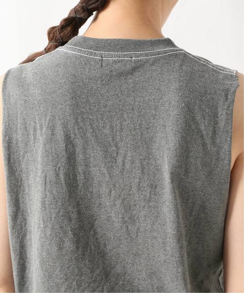 journal standard L'essage(ジャーナルスタンダードレサージュ)の「【UPCYCLE/アップサイクル】 xL’ESSAGE WOMANS ROCK TEE(Tシャツ/カットソー・レディース・チャコールグレー/モカ/ホワイト×ホワイト・FREE)」の14枚目の写真