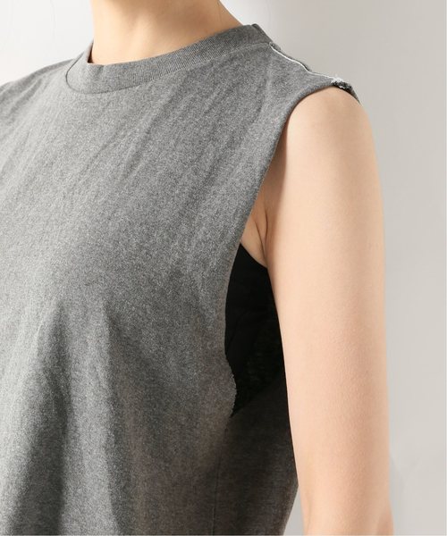 journal standard L'essage(ジャーナルスタンダードレサージュ)の「【UPCYCLE/アップサイクル】 xL’ESSAGE WOMANS ROCK TEE(Tシャツ/カットソー・レディース・チャコールグレー/モカ/ホワイト×ホワイト・FREE)」の13枚目の写真