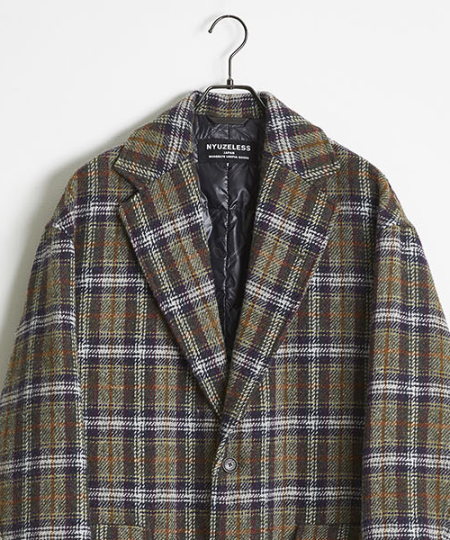 NYUZELESS（ニューズレス）の「NYUZELESS/ニューズレス CHECK BIG CHESTER DOWN COAT（ダウンジャケット/コート・メンズ・チェック・1/2）」の2枚目の写真