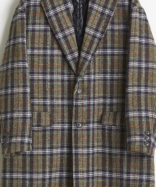 NYUZELESS（ニューズレス）の「NYUZELESS/ニューズレス CHECK BIG CHESTER DOWN COAT（ダウンジャケット/コート・メンズ・チェック・1/2）」の3枚目の写真