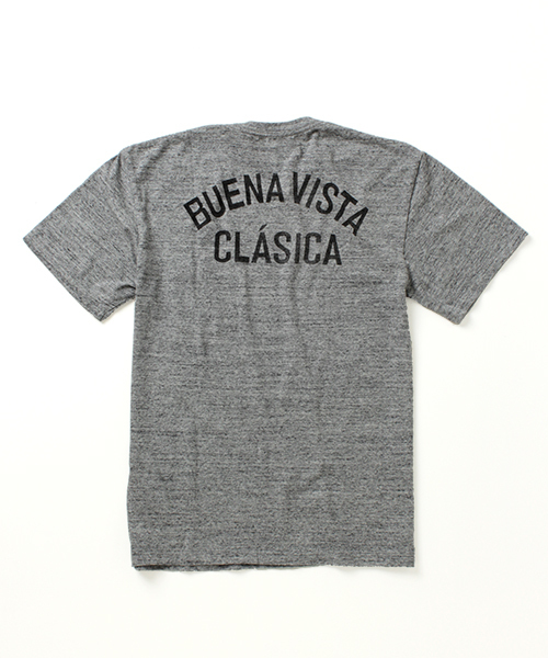 B印 YOSHIDA(BEAMS×PORTER)（ビージルシヨシダ）の「石塚啓次“BUENA VISTA” VIVA LA VIDA T-shirts ②（Tシャツ/カットソー・メンズ・ブラック/ホワイト/グレー・MEDIUM/LARGE/SMALL/X-LARGE）」の3枚目の写真