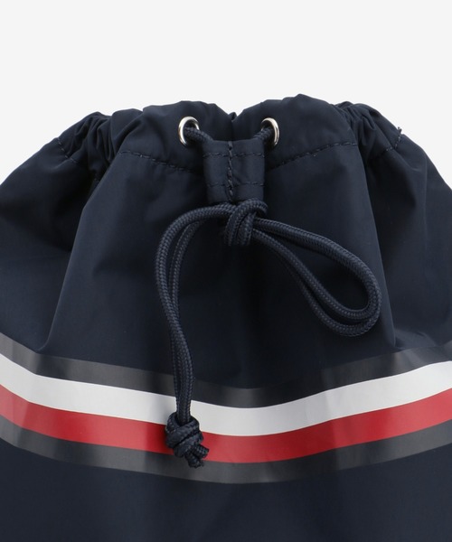 TOMMY HILFIGER（トミーヒルフィガー）の「ドローストリングバッグ（トートバッグ・キッズ・ネイビー/オフホワイト・FREE）」の5枚目の写真
